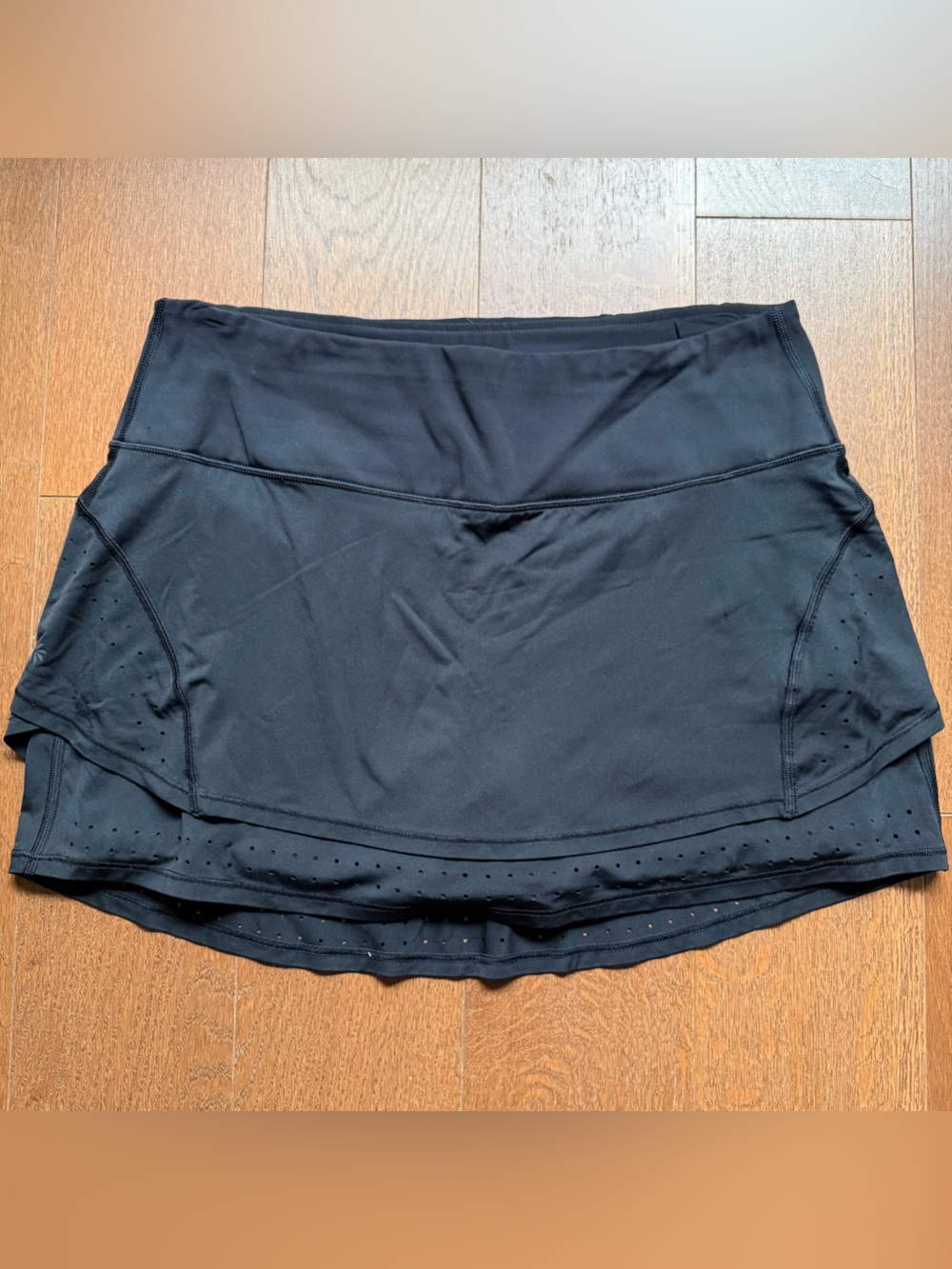 Athleta Black Athletic Skirt with Built-In Shorts